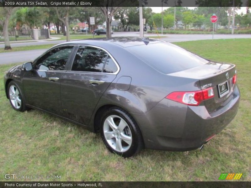 Grigio Metallic / Ebony 2009 Acura TSX Sedan