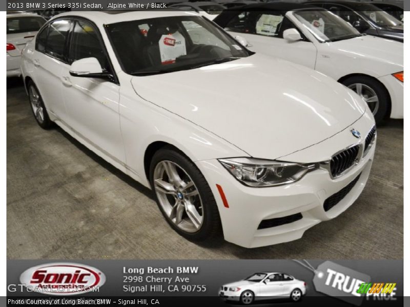 Alpine White / Black 2013 BMW 3 Series 335i Sedan