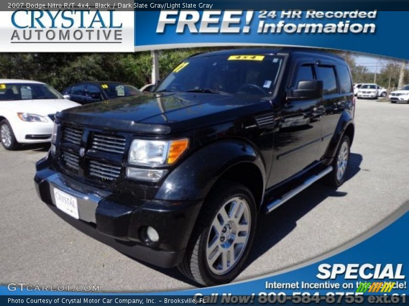 Black / Dark Slate Gray/Light Slate Gray 2007 Dodge Nitro R/T 4x4