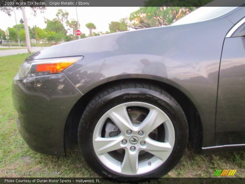 Grigio Metallic / Ebony 2009 Acura TSX Sedan