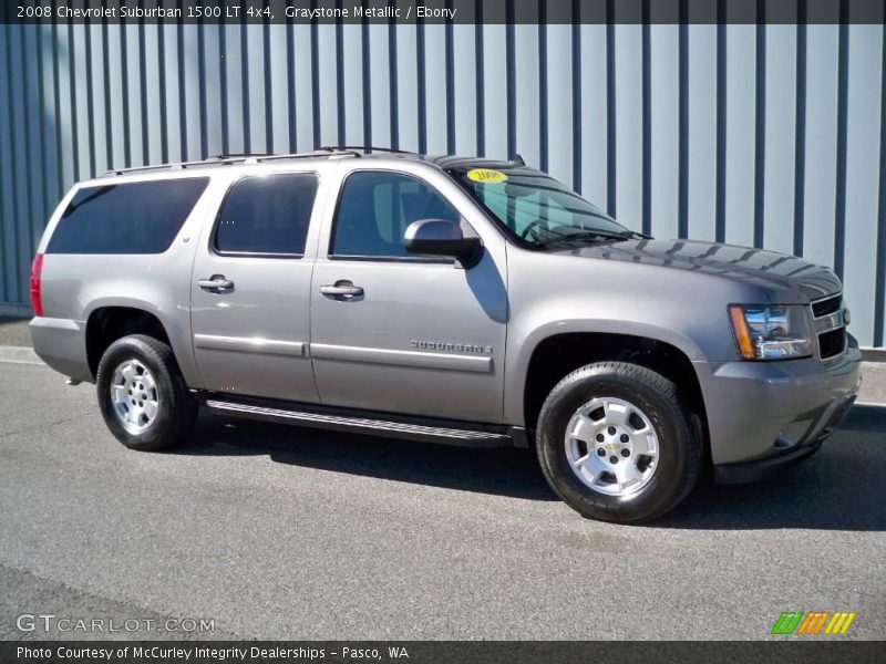 Graystone Metallic / Ebony 2008 Chevrolet Suburban 1500 LT 4x4
