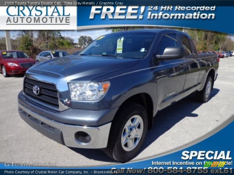 Slate Gray Metallic / Graphite Gray 2009 Toyota Tundra Double Cab