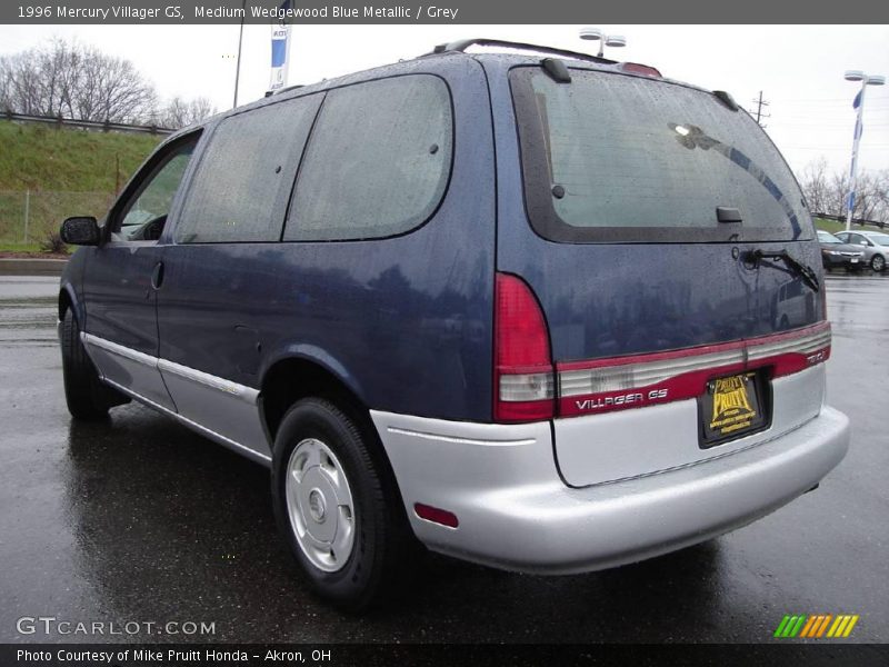 Medium Wedgewood Blue Metallic / Grey 1996 Mercury Villager GS