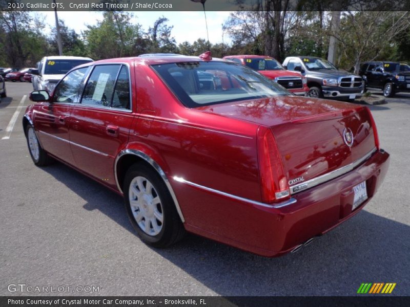 Crystal Red Tintcoat / Shale/Cocoa 2010 Cadillac DTS