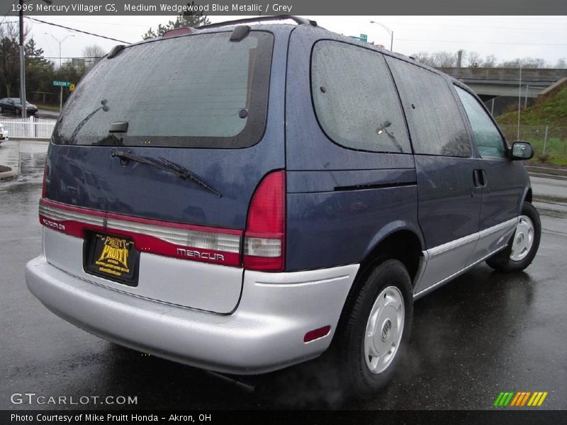 Medium Wedgewood Blue Metallic / Grey 1996 Mercury Villager GS