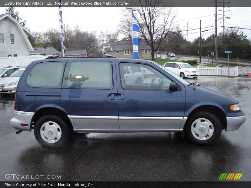 Medium Wedgewood Blue Metallic / Grey 1996 Mercury Villager GS
