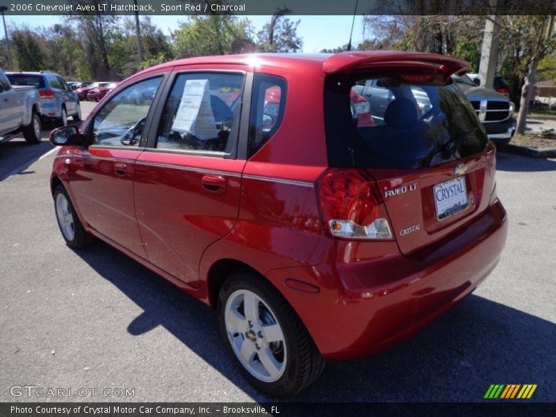 Sport Red / Charcoal 2006 Chevrolet Aveo LT Hatchback