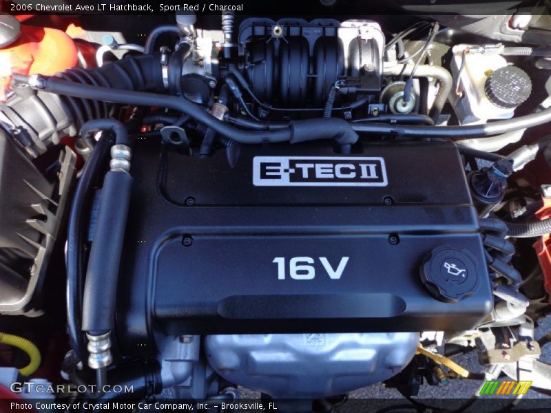 2006 Aveo LT Hatchback Engine - 1.6 Liter DOHC 16-Valve 4 Cylinder