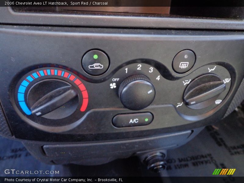 Controls of 2006 Aveo LT Hatchback