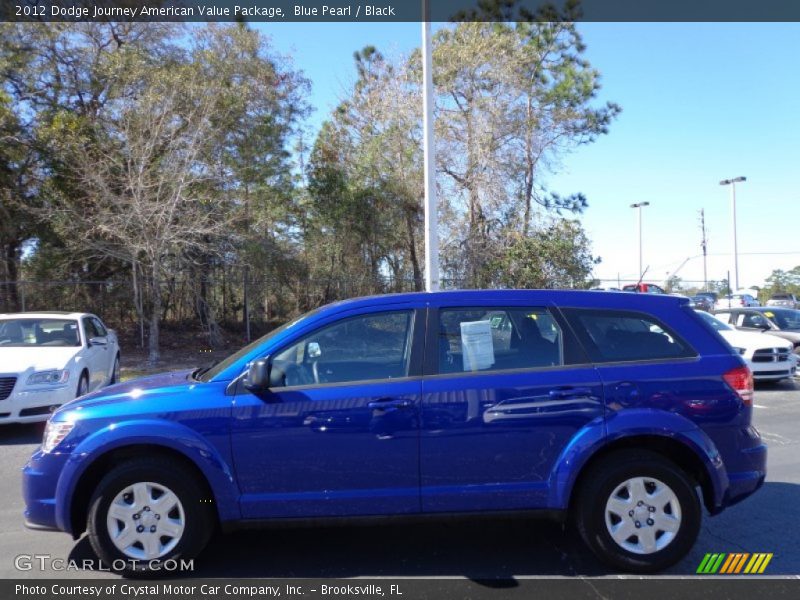 Blue Pearl / Black 2012 Dodge Journey American Value Package