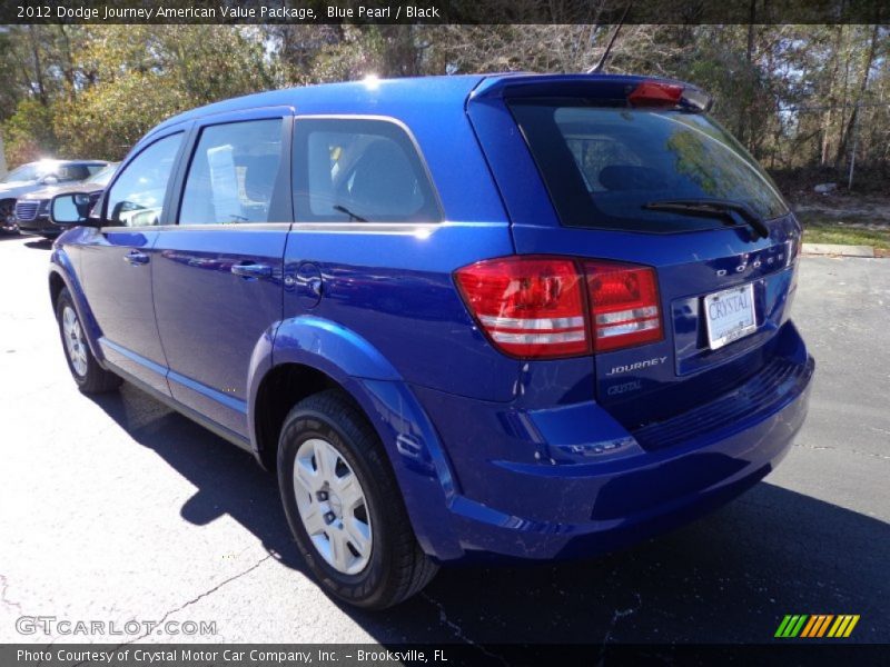 Blue Pearl / Black 2012 Dodge Journey American Value Package