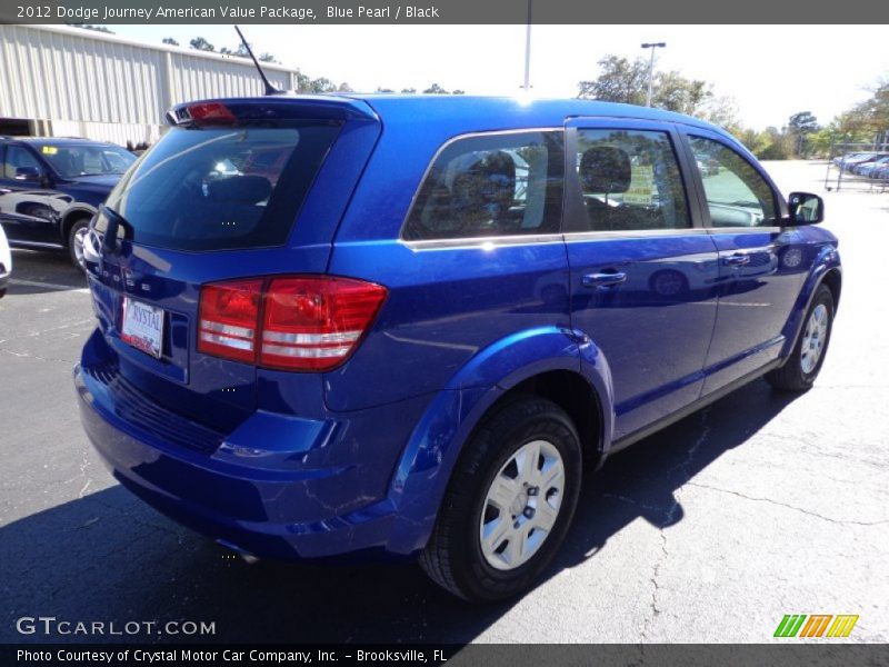 Blue Pearl / Black 2012 Dodge Journey American Value Package