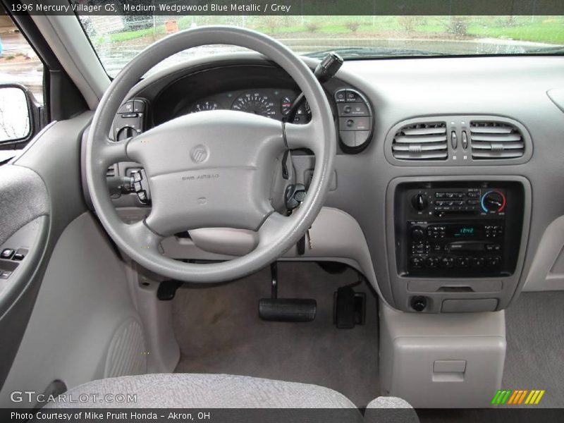 Medium Wedgewood Blue Metallic / Grey 1996 Mercury Villager GS