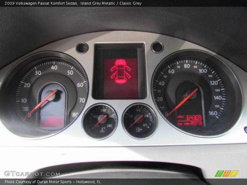  2009 Passat Komfort Sedan Komfort Sedan Gauges