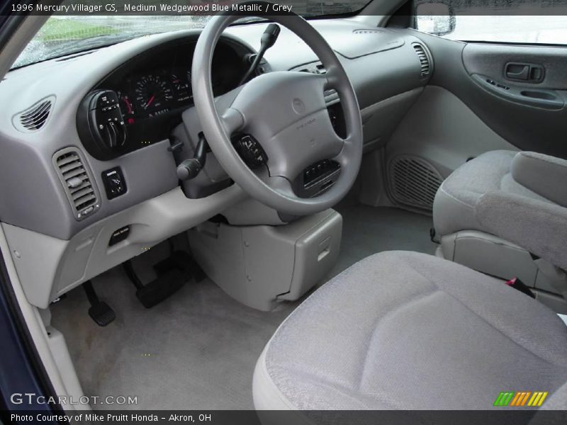 Medium Wedgewood Blue Metallic / Grey 1996 Mercury Villager GS
