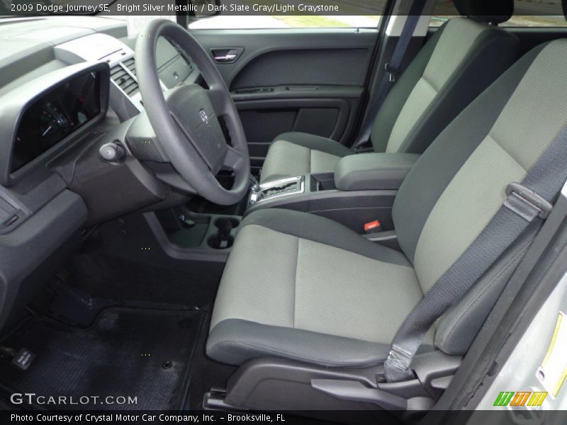 Bright Silver Metallic / Dark Slate Gray/Light Graystone 2009 Dodge Journey SE