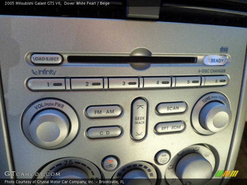 Dover White Pearl / Beige 2005 Mitsubishi Galant GTS V6