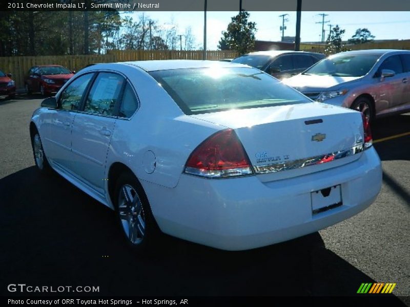 Summit White / Neutral 2011 Chevrolet Impala LT