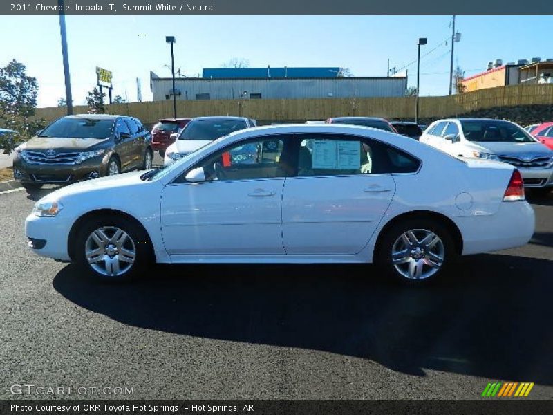 Summit White / Neutral 2011 Chevrolet Impala LT
