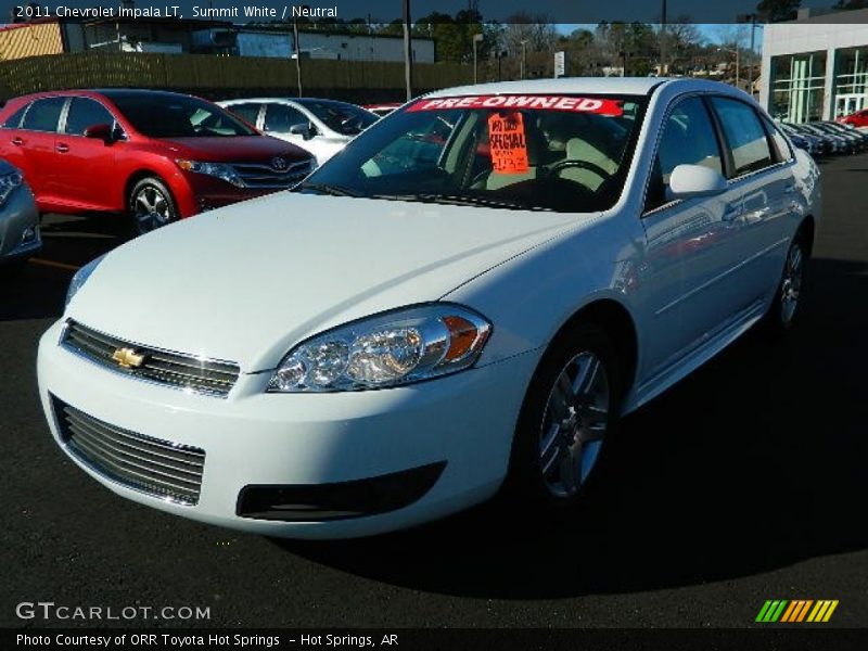 Summit White / Neutral 2011 Chevrolet Impala LT
