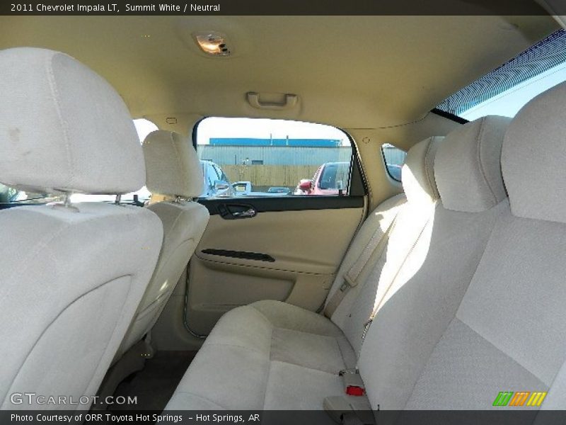Rear Seat of 2011 Impala LT
