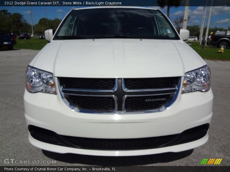 Stone White / Black/Light Graystone 2012 Dodge Grand Caravan SXT