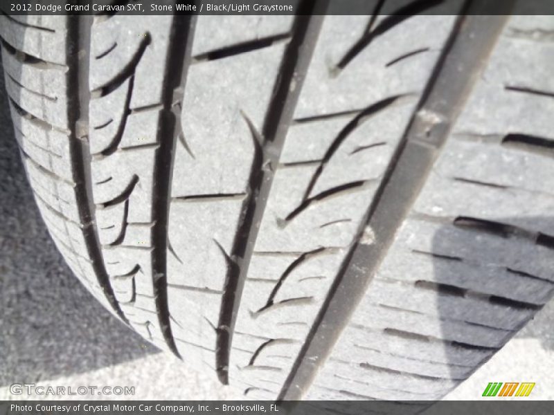 Stone White / Black/Light Graystone 2012 Dodge Grand Caravan SXT