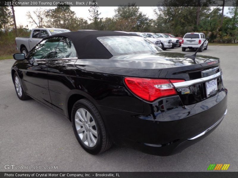 Black / Black 2012 Chrysler 200 Touring Convertible