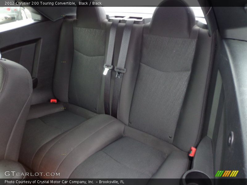 Rear Seat of 2012 200 Touring Convertible