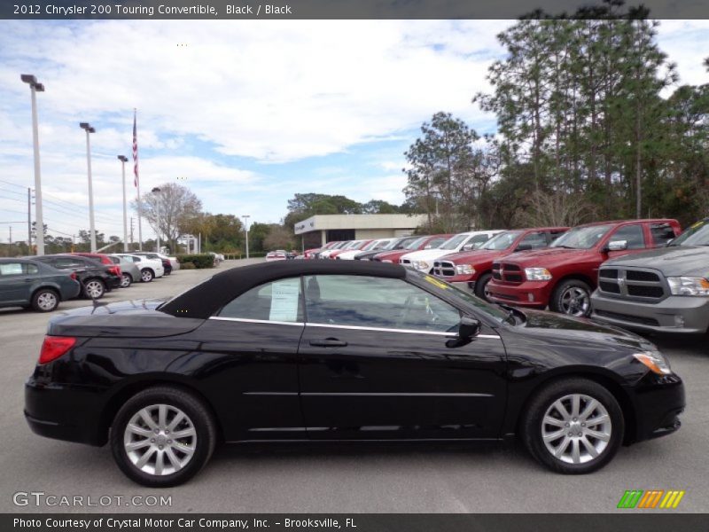 Black / Black 2012 Chrysler 200 Touring Convertible