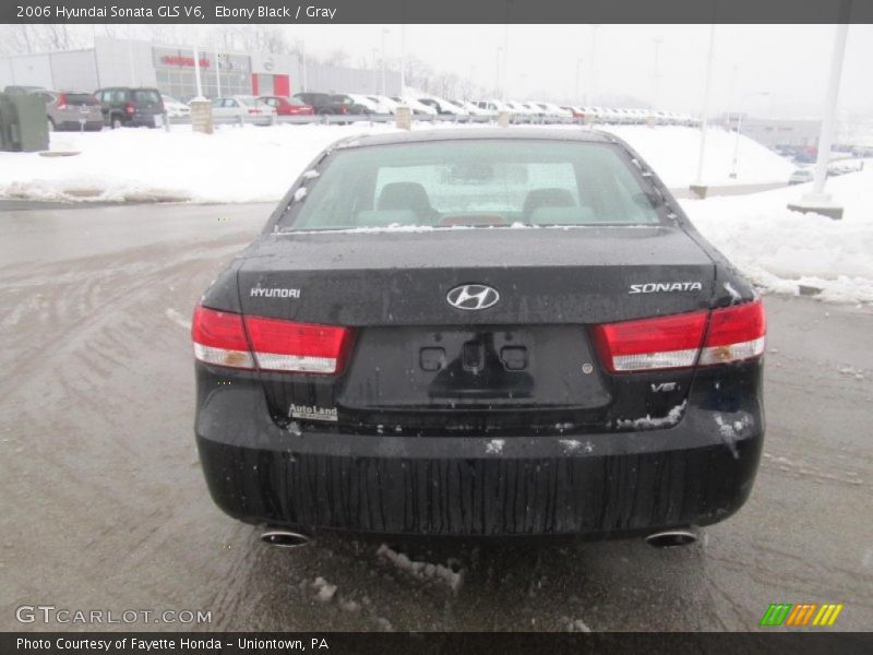 Ebony Black / Gray 2006 Hyundai Sonata GLS V6