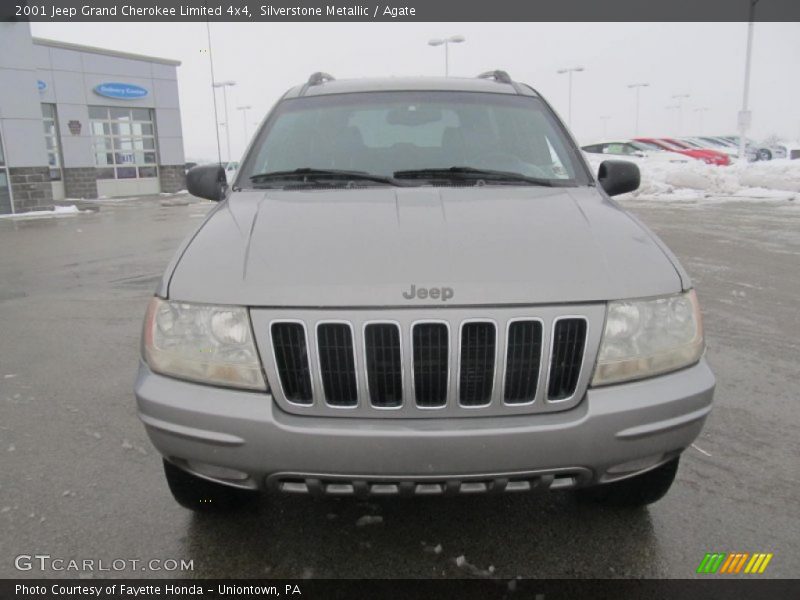 Silverstone Metallic / Agate 2001 Jeep Grand Cherokee Limited 4x4