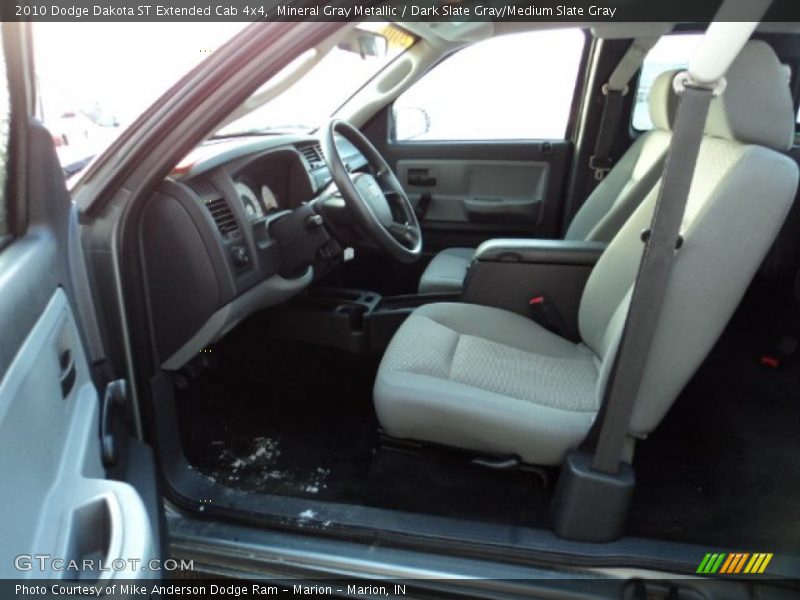 Mineral Gray Metallic / Dark Slate Gray/Medium Slate Gray 2010 Dodge Dakota ST Extended Cab 4x4