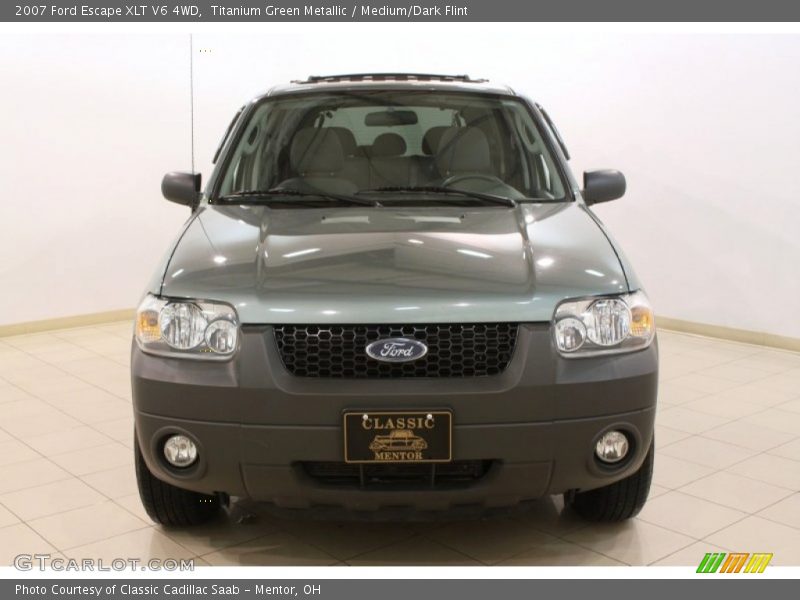 Titanium Green Metallic / Medium/Dark Flint 2007 Ford Escape XLT V6 4WD