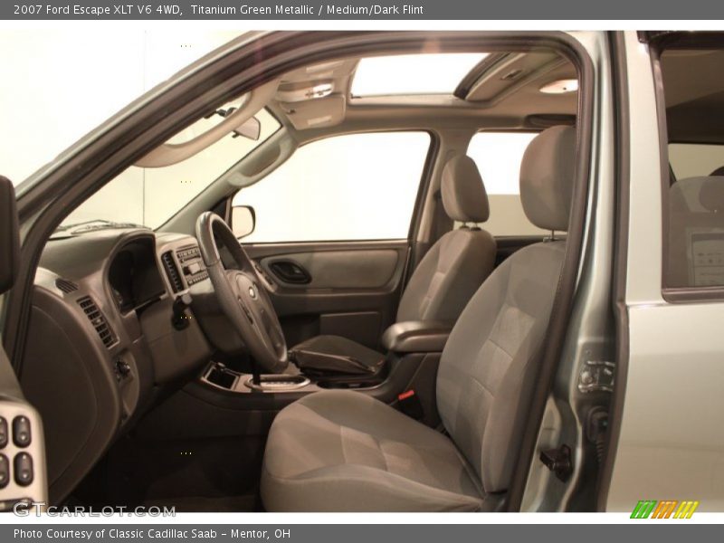 Titanium Green Metallic / Medium/Dark Flint 2007 Ford Escape XLT V6 4WD