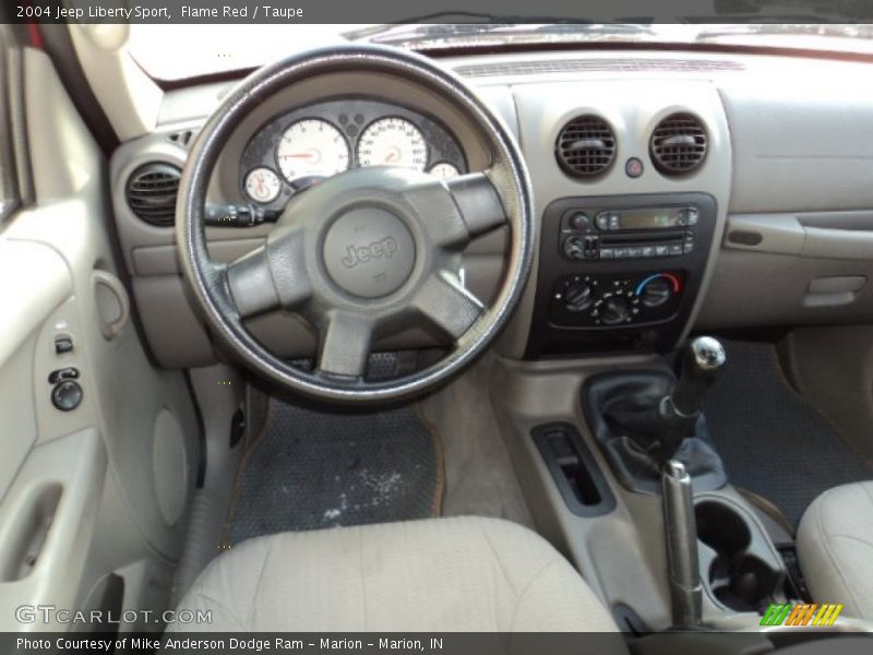 Dashboard of 2004 Liberty Sport