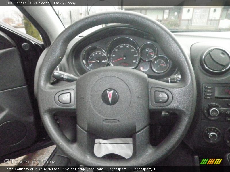 Black / Ebony 2006 Pontiac G6 V6 Sedan