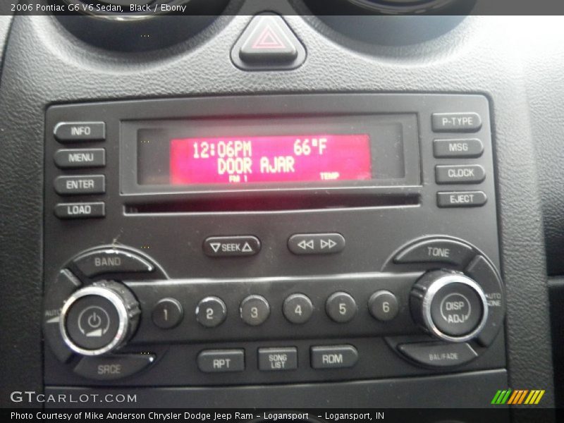 Black / Ebony 2006 Pontiac G6 V6 Sedan
