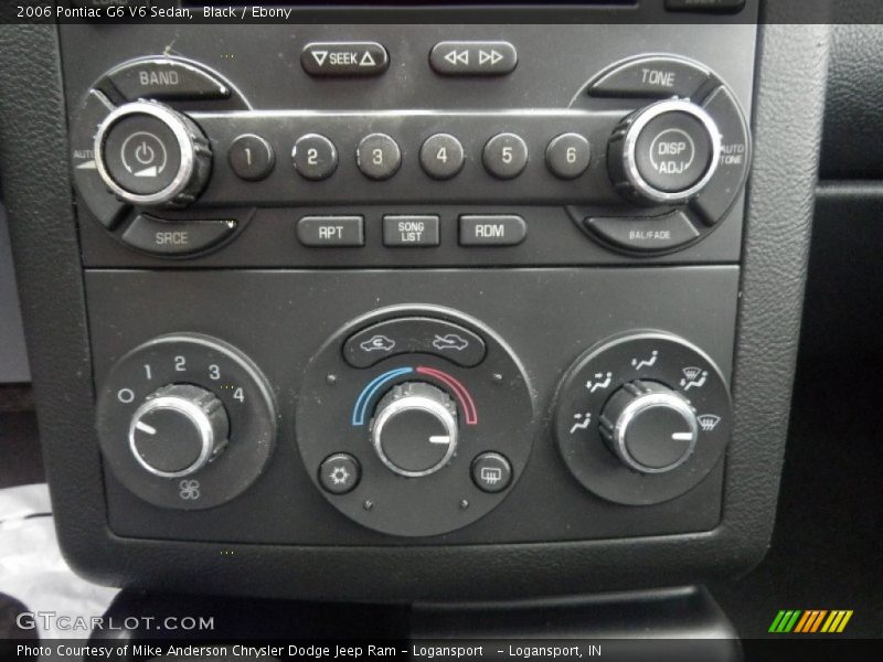 Black / Ebony 2006 Pontiac G6 V6 Sedan