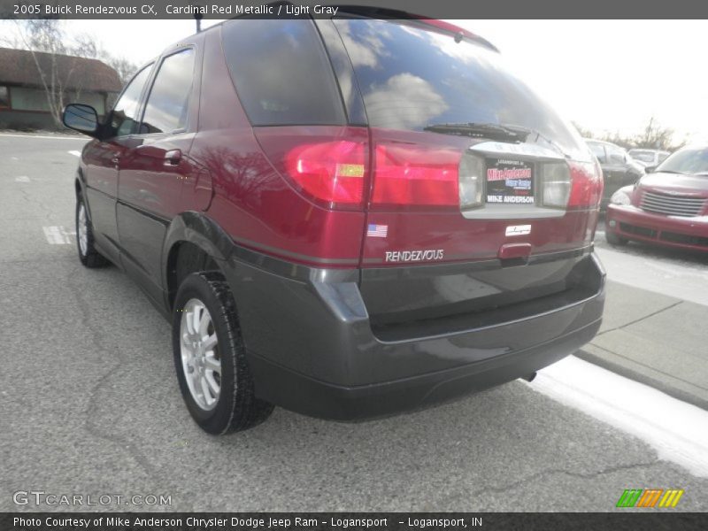 Cardinal Red Metallic / Light Gray 2005 Buick Rendezvous CX