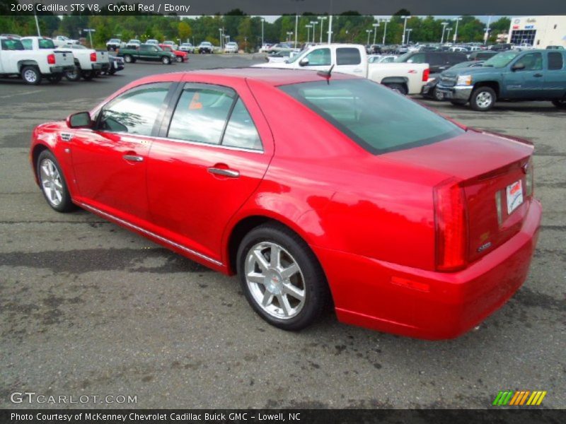 Crystal Red / Ebony 2008 Cadillac STS V8