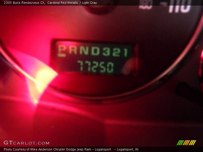 Cardinal Red Metallic / Light Gray 2005 Buick Rendezvous CX
