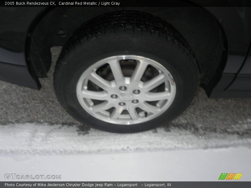 Cardinal Red Metallic / Light Gray 2005 Buick Rendezvous CX