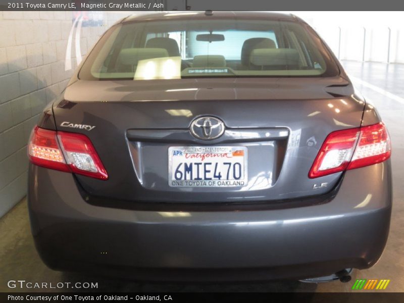 Magnetic Gray Metallic / Ash 2011 Toyota Camry LE