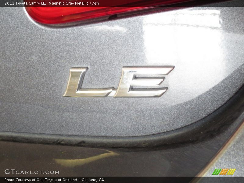 Magnetic Gray Metallic / Ash 2011 Toyota Camry LE