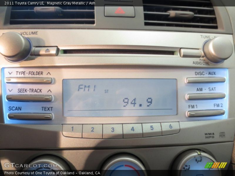 Magnetic Gray Metallic / Ash 2011 Toyota Camry LE