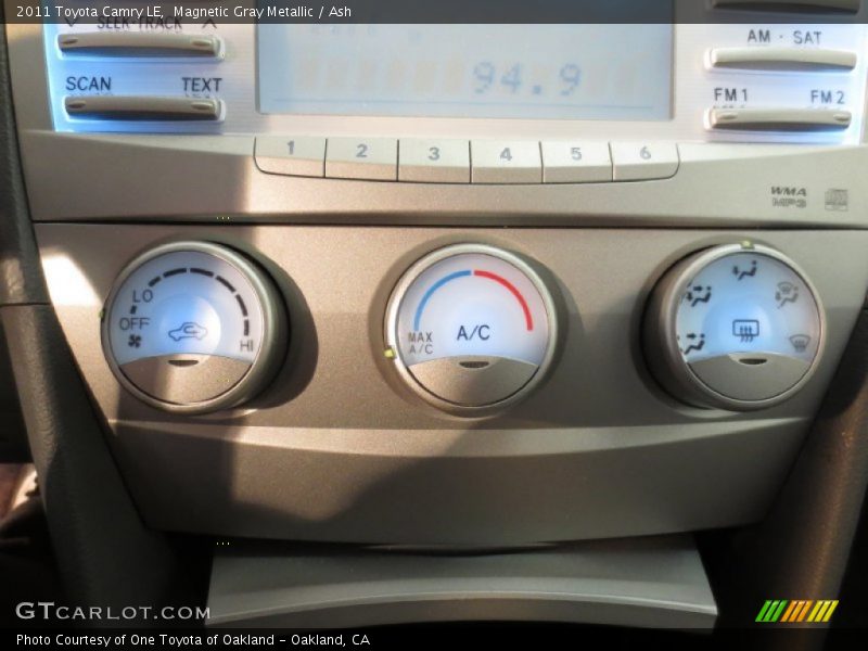 Magnetic Gray Metallic / Ash 2011 Toyota Camry LE