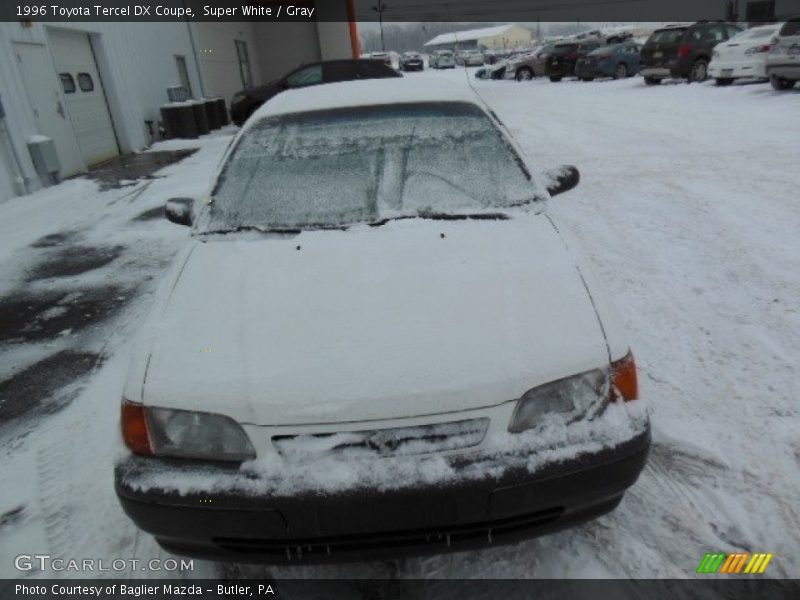 Super White / Gray 1996 Toyota Tercel DX Coupe