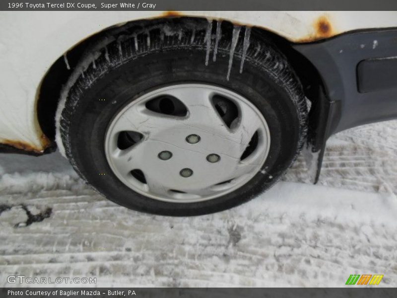 Super White / Gray 1996 Toyota Tercel DX Coupe