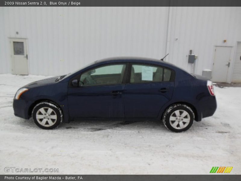 Blue Onyx / Beige 2009 Nissan Sentra 2.0